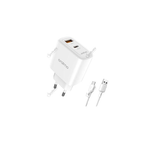 Oraimo Chargerkit EU 27W Dual Port Charger with Type-C Cable (OCW-E104D+C54)